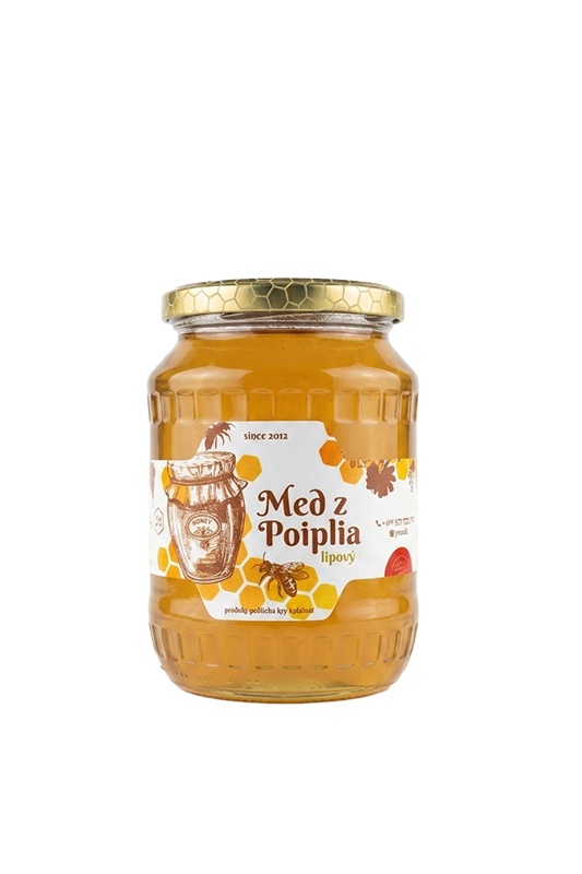 Med z Poiplia – lípový med v sklenenom pohári